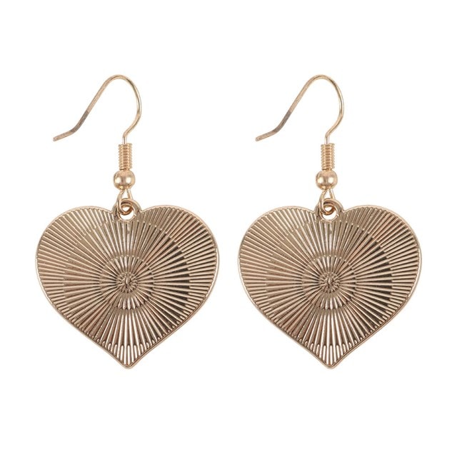 Checkerboard Heart Earrings - 2