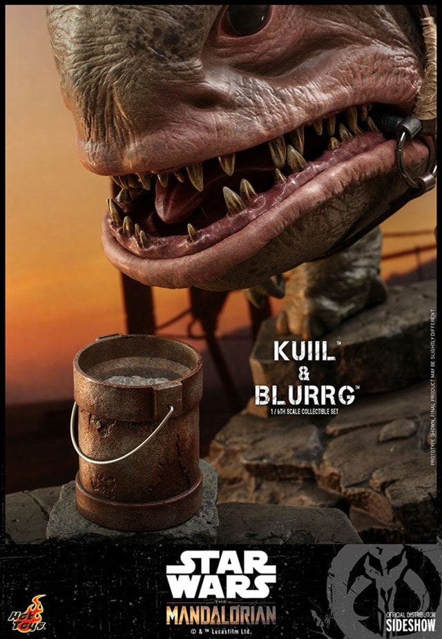 1:6 Kuiil & Blurrg: Mandalorian Hot Toys Figure - 6