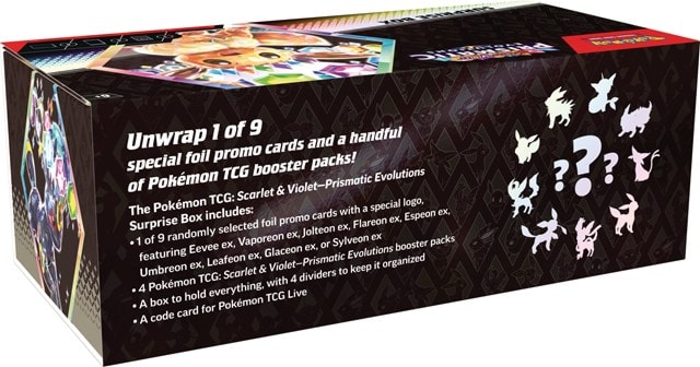 Scarlet & Violet 8.5 Prismatic Evolution Surprise Box Collection Pokemon Trading Cards - 7