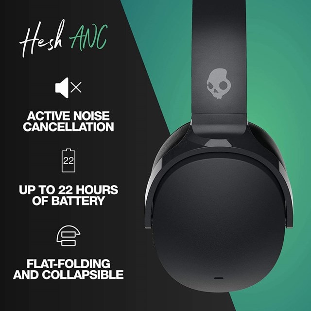 Skullcandy Hesh ANC True Black Bluetooth Headphones - 4