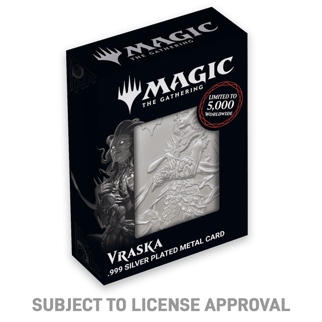 Vraska Limited Edition Magic The Gathering .999 Silver Plated Collectible - 3