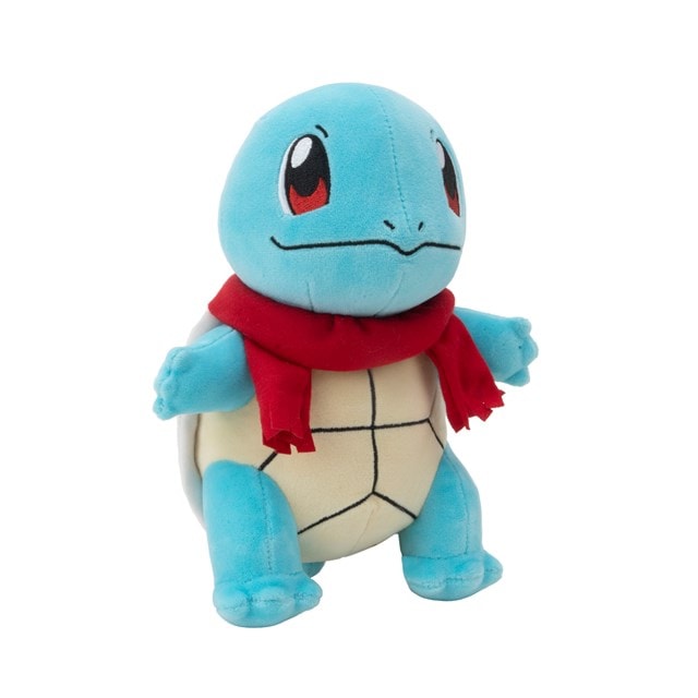 Holiday Squirtle With Red Scarf Pokemon Plush - 2