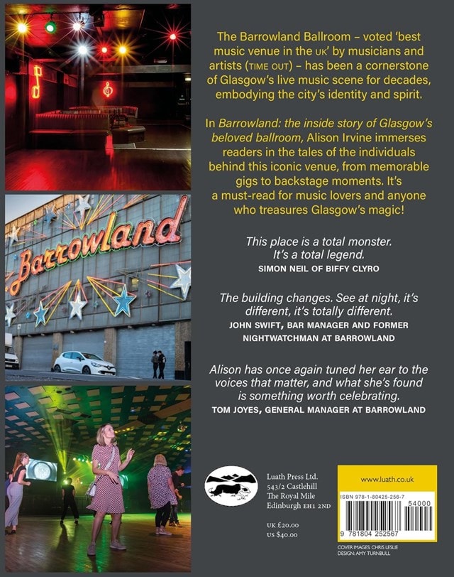 Barrowland: The inside story of Glasgow's beloved ballroom Paperback By Alison Irvine - 2