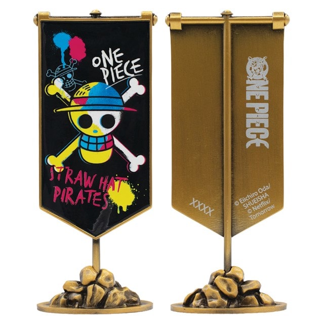 One Piece Straw Hat Pirates Metal Desktop Banner - 2