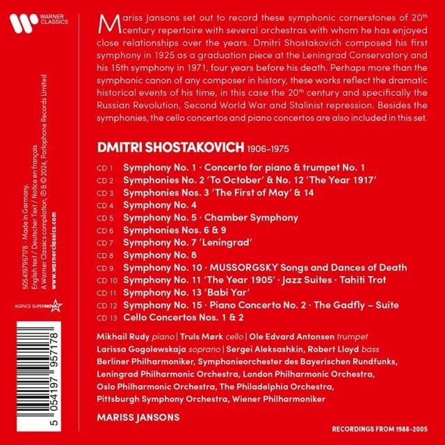 Shostakovich: The Complete Symphonies/Piano Concertos... - 3