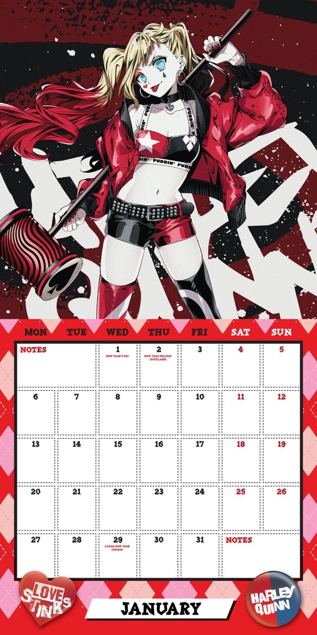 Harley Quinn 2025 Square Calendar - 3