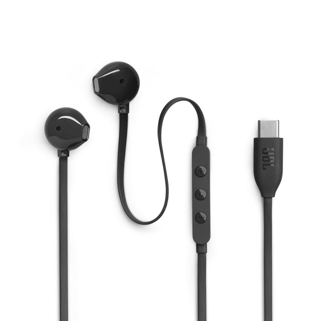 JBL Tune 305C Black USB-C Earphones - 4