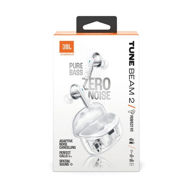 JBL Tune Beam 2 White Ghost Active Noise Cancelling True Wireless Bluetooth Earphones - 8