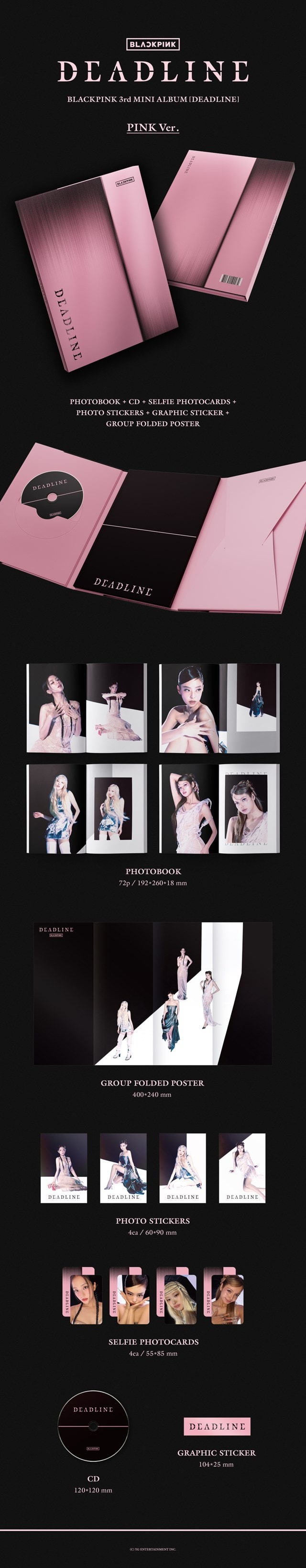 BLACKPINK 3rd Mini Album [DEADLINE] PINK Ver. - 6