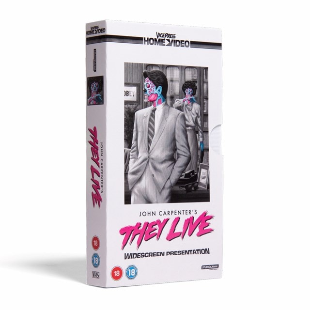 They Live VHS - Vice Press We Sleep White Tape Slip Case Edition - 1