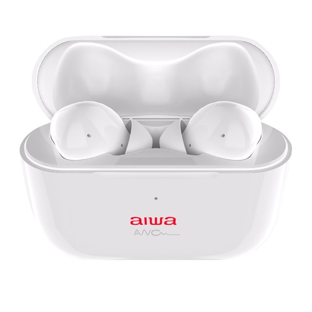 Aiwa EBTW-888ANC White Active Noise Cancelling True Wireless Bluetooth Earphones - 1