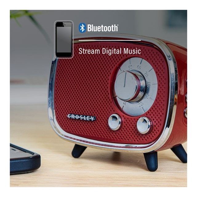 Crosley Rondo Red Bluetooth Speaker - 7