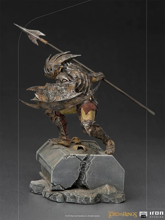 Armored Orc Lord Of The Rings Iron Studios Figurine - 4