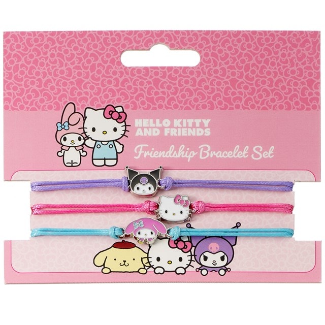 Hello Kitty, Kuromi And My Melody Sanrio Friendship Bracelet Set - 3