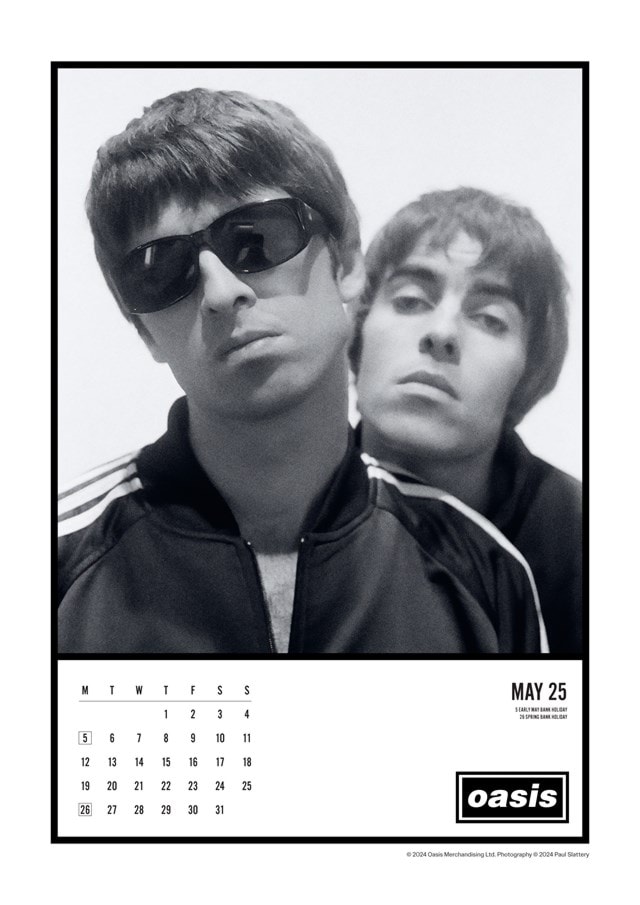 Oasis 2025 A3 Calendar - 6