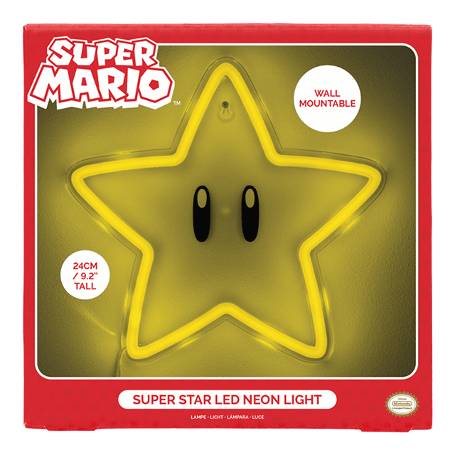 Super Star Nintendo Wall Mountable LED Neon Light - 5
