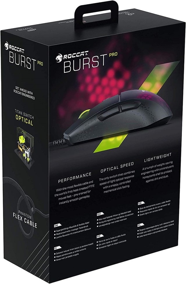 Roccat Burst Pro Black Gaming Mouse - 10