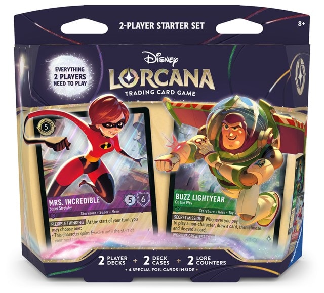 2 Player Starter Set Wilds Unknown Disney Lorcana Trading Cards - 2