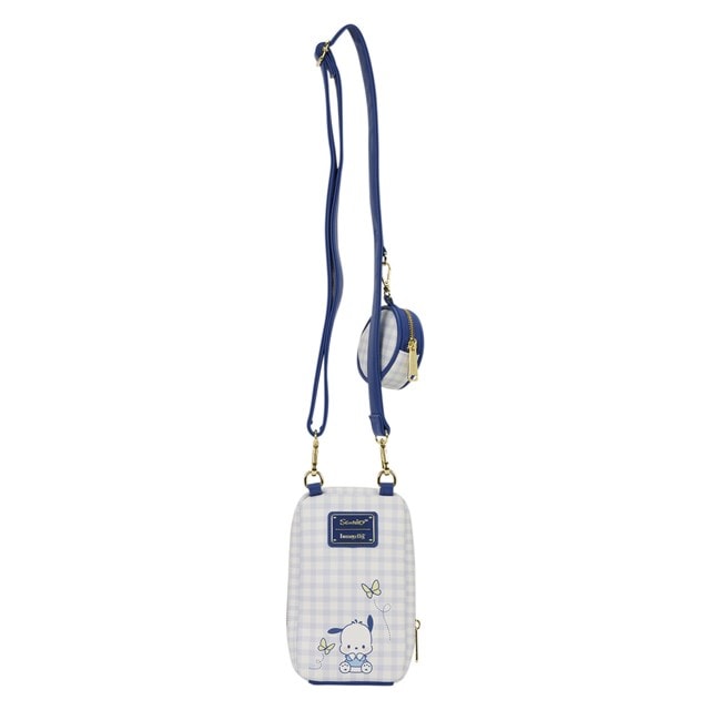 Pochacco Gingham Sanrio Loungefly Crossbody Sling Bag With Coin Bag - 4