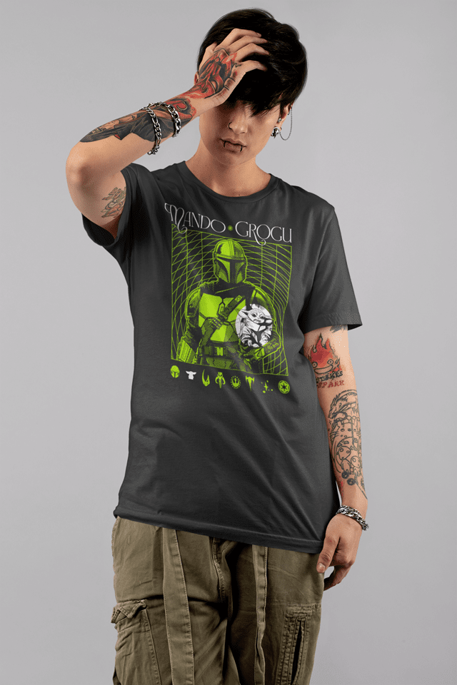 The Mandalorian & Grogu Black Tee (Small) - 2