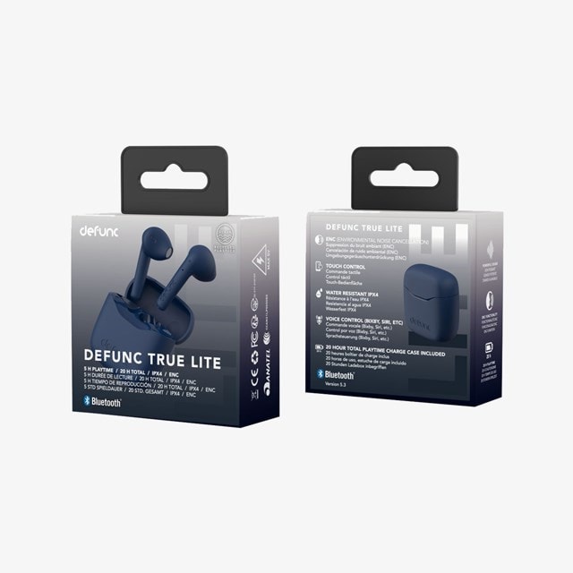 Defunc True Lite Blue True Wireless Bluetooth Earphones - 4