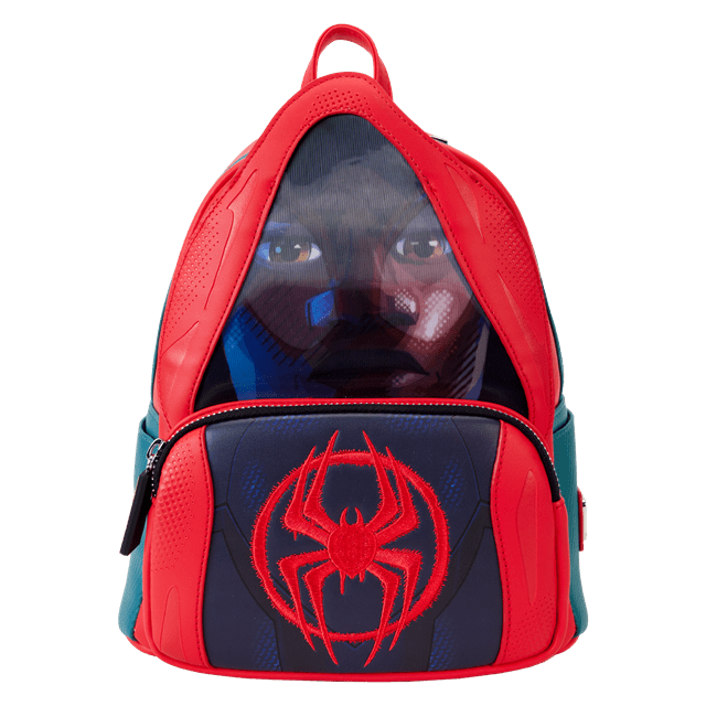 Spider-Verse Miles Morales Hoody Cosplay Mini Backpack Loungefly - 1