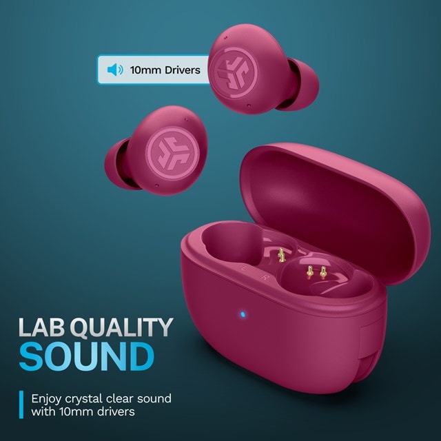 JLab Go Pop ANC Pink Active Noise Cancelling True Wireless Bluetooth Earphones - 4