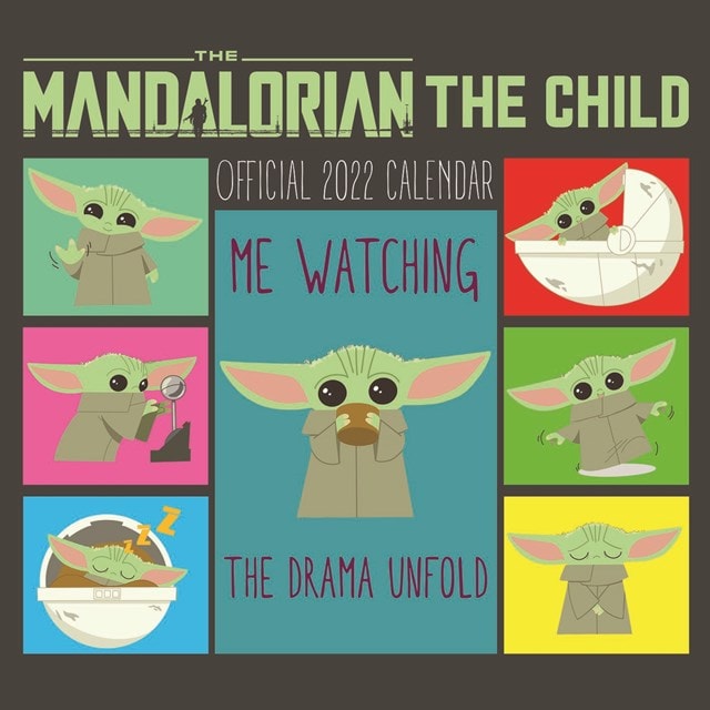 The Child The Mandalorian Star Wars Hmv Exclusive Square 22 Calendar Calendars Free Shipping Over Hmv Store