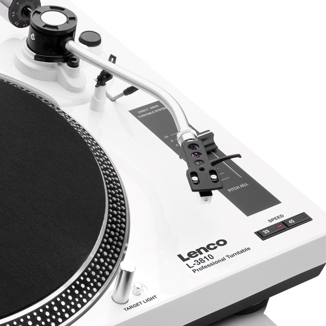 Lenco L-3810WH White Direct Drive Turntable - 5