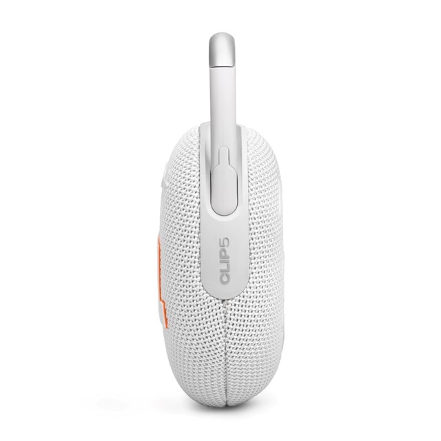 JBL Clip 5 White Bluetooth Speaker - 6