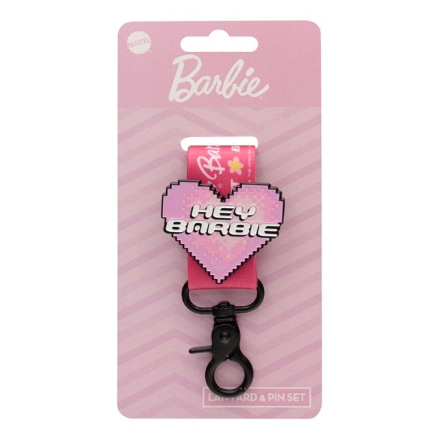 Hey Barbie Lanyard & Pin Badge Set - 4