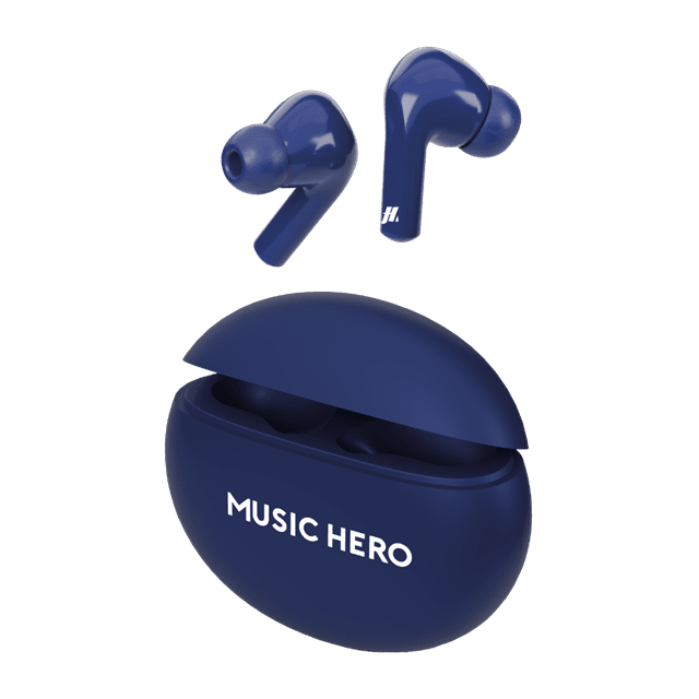 Music Hero X-Beat Blue True Wireless Bluetooth Earphones - 2