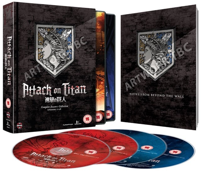  Attack On Titan: Complete Season One Collection [DVD] [Region2]  Requires a Multi Region Player : Movies & TV