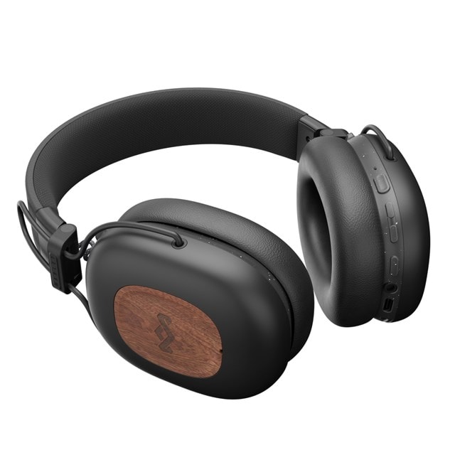 House Of Marley Positive Vibration Rebel Signature Black Active Noise Cancelling Bluetooth Headphone - 13