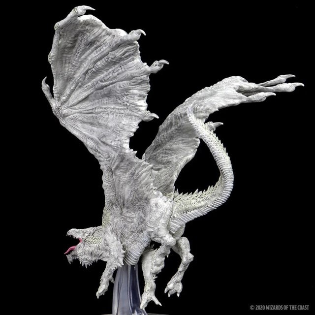 Adult White Dragon Dungeons & Dragons Icons Of The Realms Premium Figurine - 6