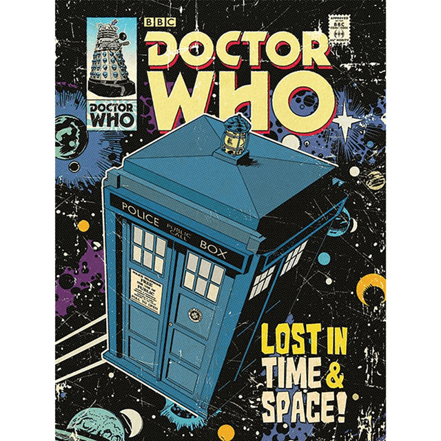 Lost In Time & Space Doctor Who Canvas Print 60 x 80cm - 1