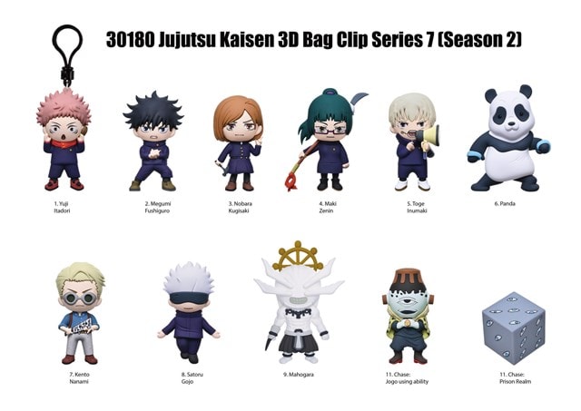 Jujutsu Kaisen Series 7 Bag Clips - 2
