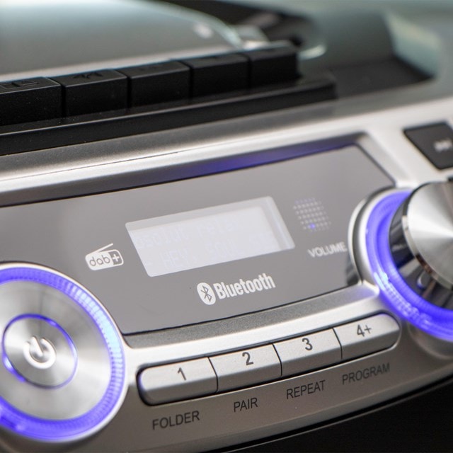 Lenco SCD-720SI Silver Bluetooth CD Player With Cassette & DAB+/FM Radio - 6