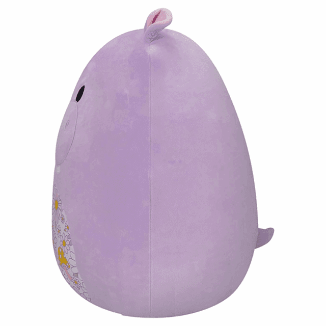 7.5" Hanna Purple Hippo With Floral Belly Original Squishmallows Plush - 2