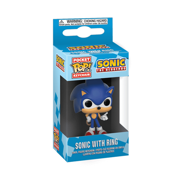 Sonic With Ring Sonic The Hedgehog Funko Pop Vinyl Keychain - 2