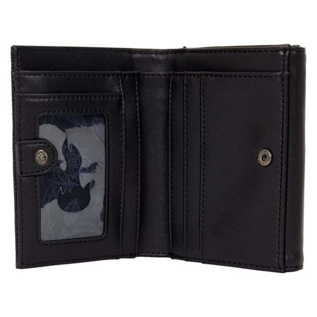 Disney Villains Black Velvet Loungefly Tri-Fold Wallet - 4