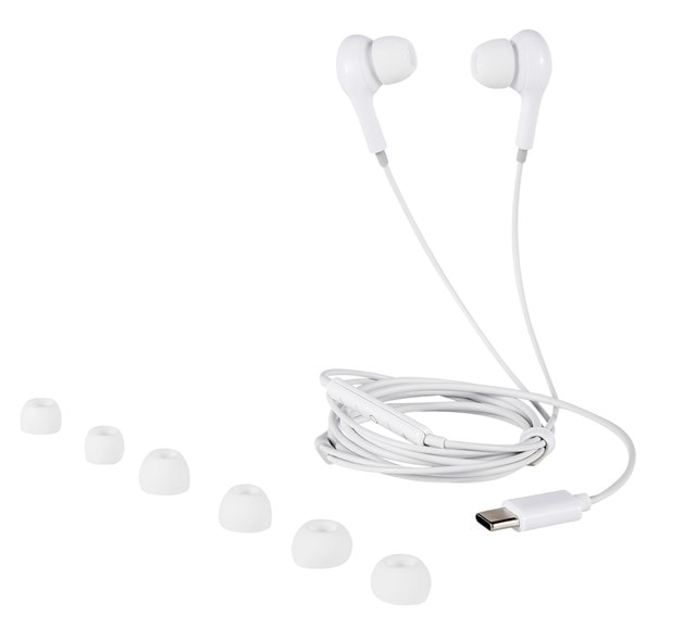 Streetz C220 White USB-C Earphones - 3