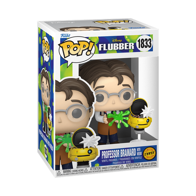 Professor Brainard With Weebo With Chance Of Chase 1833 Flubber Funko Pop Vinyl & Buddy - 4