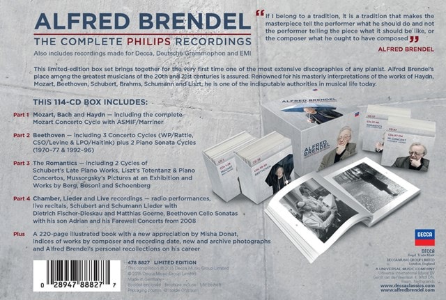 その他 Alfred Brendel Complete Philips Recordi Alfred Brendel - Alfred Brendel - Complete Recordings [114