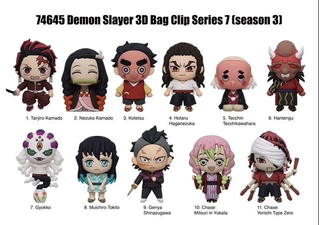 Demon Slayer Series 7 Bag Clips - 2