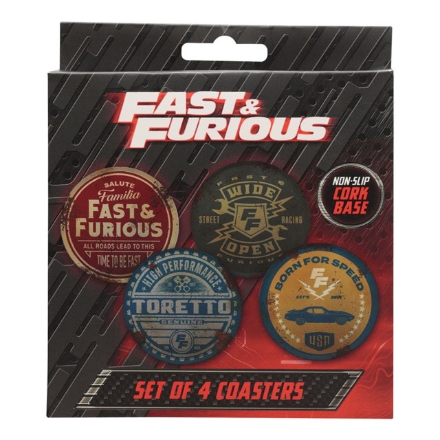 Fast & Furious Set Of 4 Coasters - 7