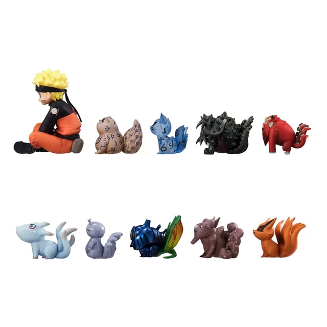 Gaiden Uzumaki Naruto & Biju Naruto Shippuden Mega House G.E.M. Series Figurine Set - 2