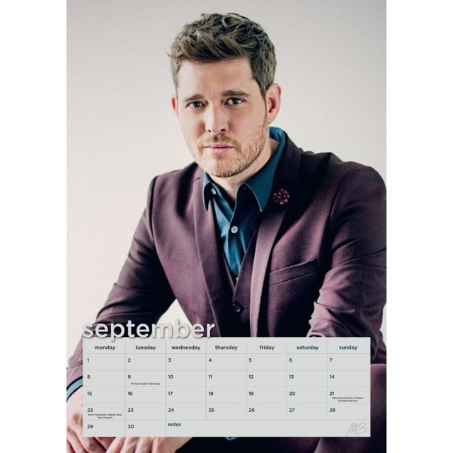 Michael Buble 2025 A3 Calendar - 4