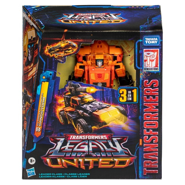Transformers Legacy United Leader Class G1 Triple Changer Sandstorm Converting Action Figure - 16