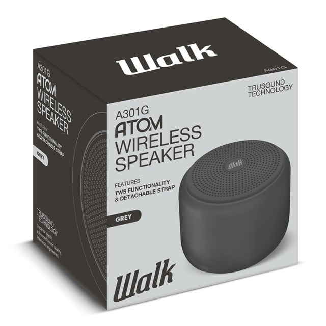 Walk Audio Atom Grey Bluetooth Speaker (hmv exclusive) - 2